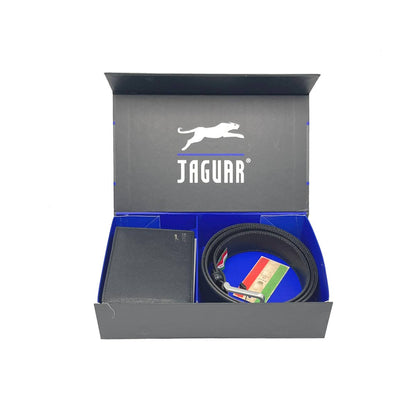 Heren set cadeau leren portemonnee en riem, PARURE701