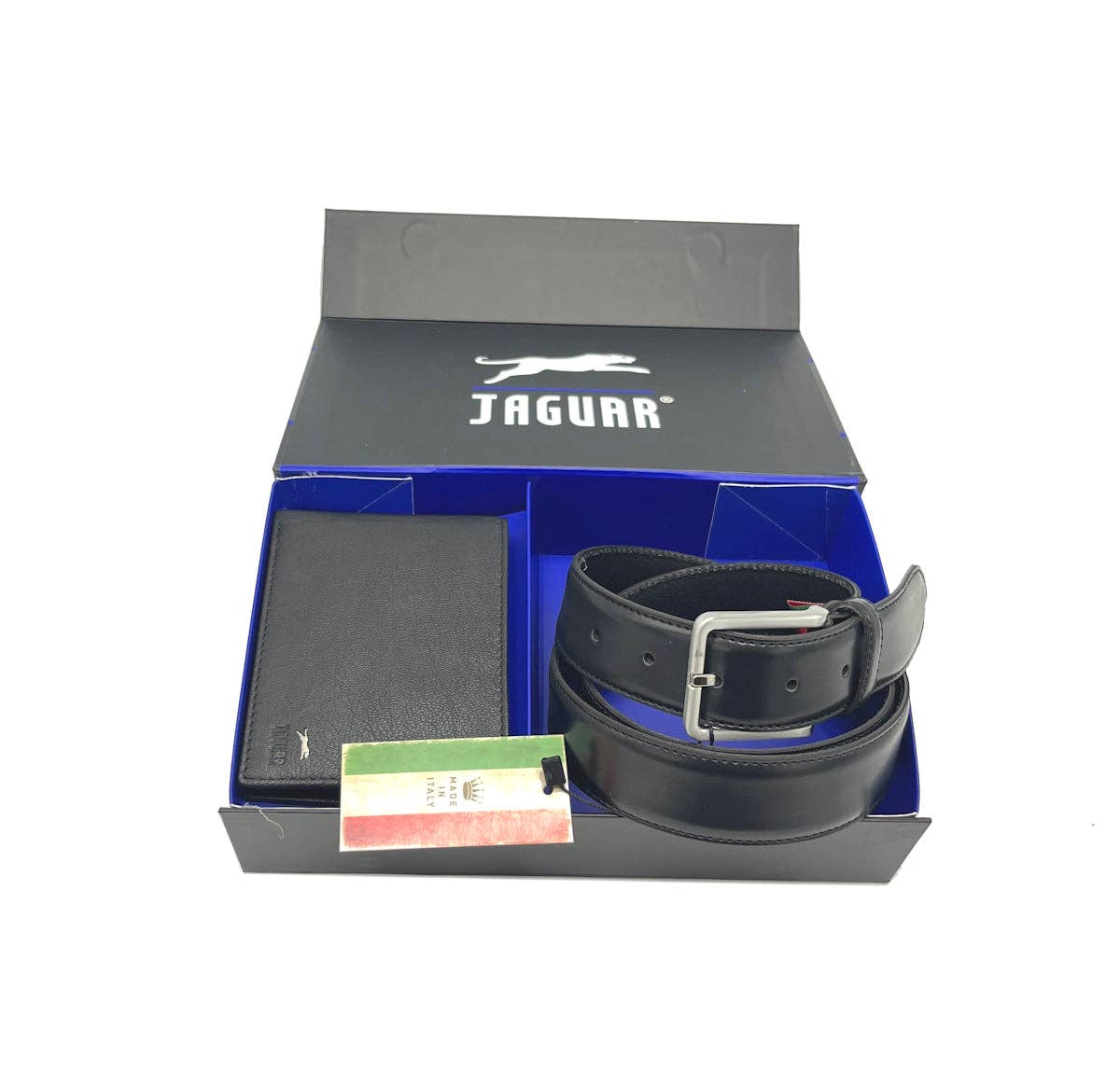 Heren set cadeau leren portemonnee en riem, PARURE701